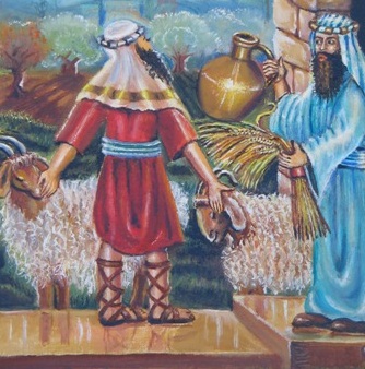 עבד עברי יוצא לחופשי. איור: אהובה קליין