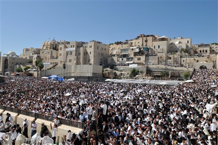מעמד ברכת הכהנים. צילום: אלי סגל