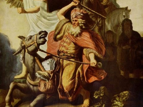 בלעם והאתון. לא מבין סימנים