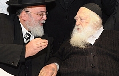 הגר"ח קניבסקי עם הגאון רבי אליהו אבא שאול (הגדל)