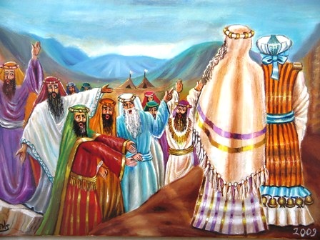 קרח ועדתו. איור: אהובה קליין